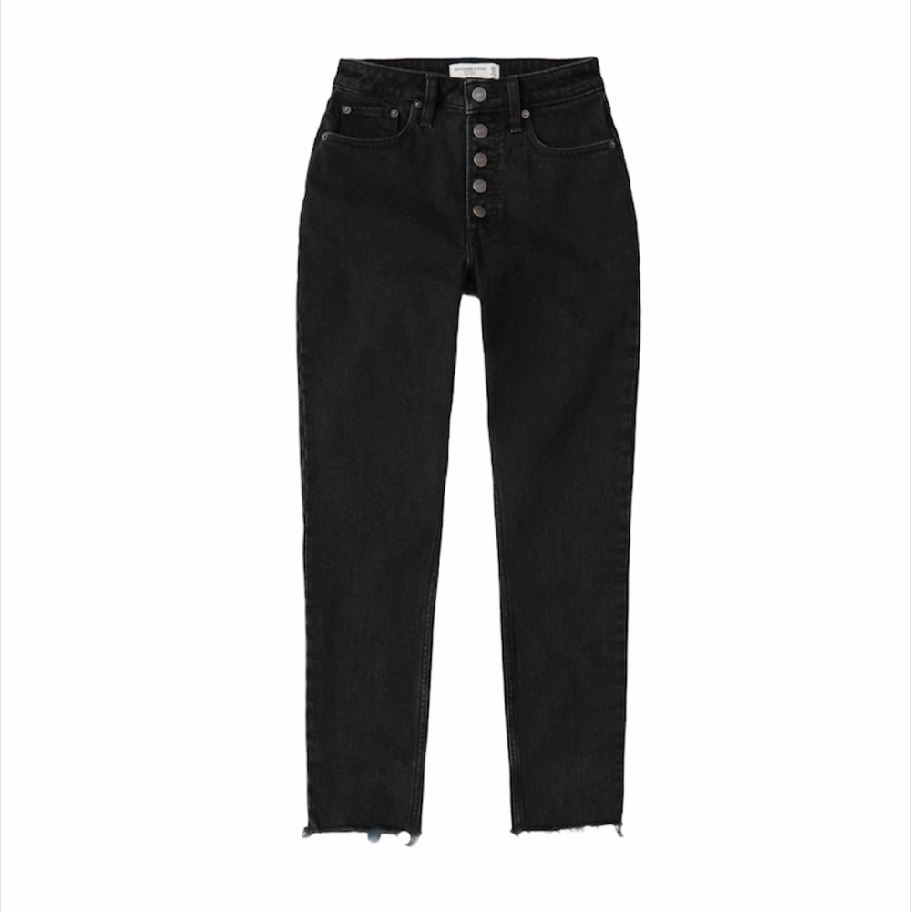Abercrombie & Fitch Skinny High Rise Button Up